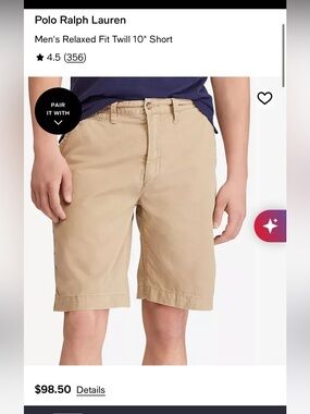 Polo Ralph Lauren twill shorts